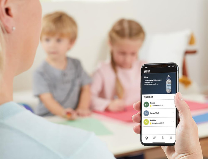 Braun ThermoScan 7+ Connect IRT6575NWE produkt in gebrauch