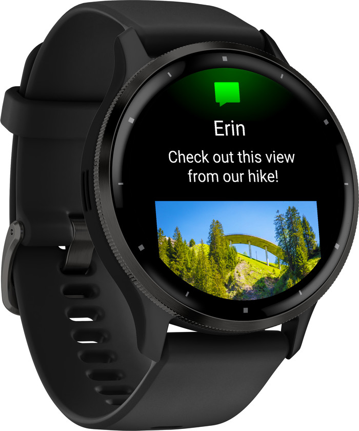 Garmin Venu 3 Schwarz linke seite