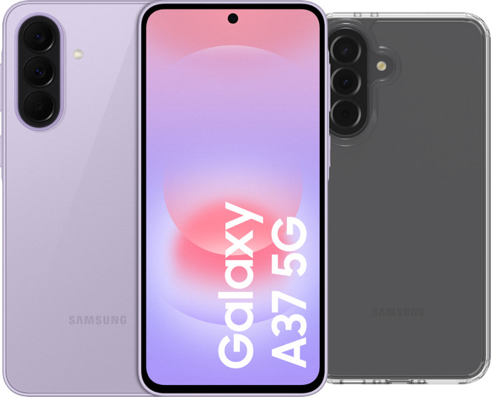 Samsung Galaxy A37 256GB Rosa 5G + BlueBuilt Backcover Transparent Main Image