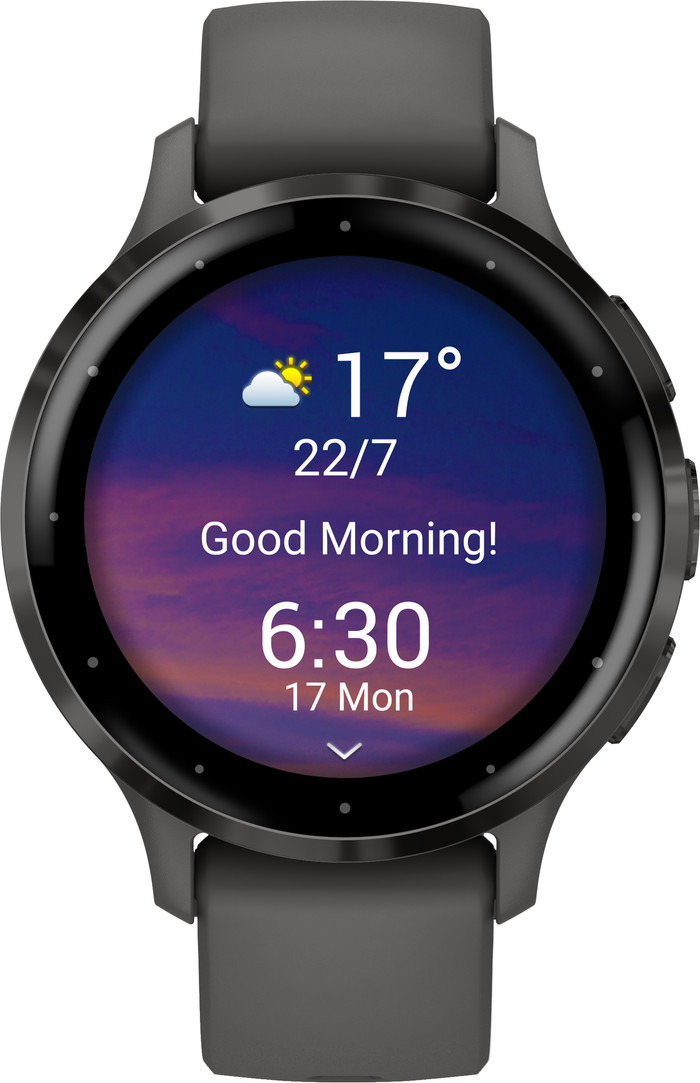 Garmin Venu 3S Schwarz/Grau vorne