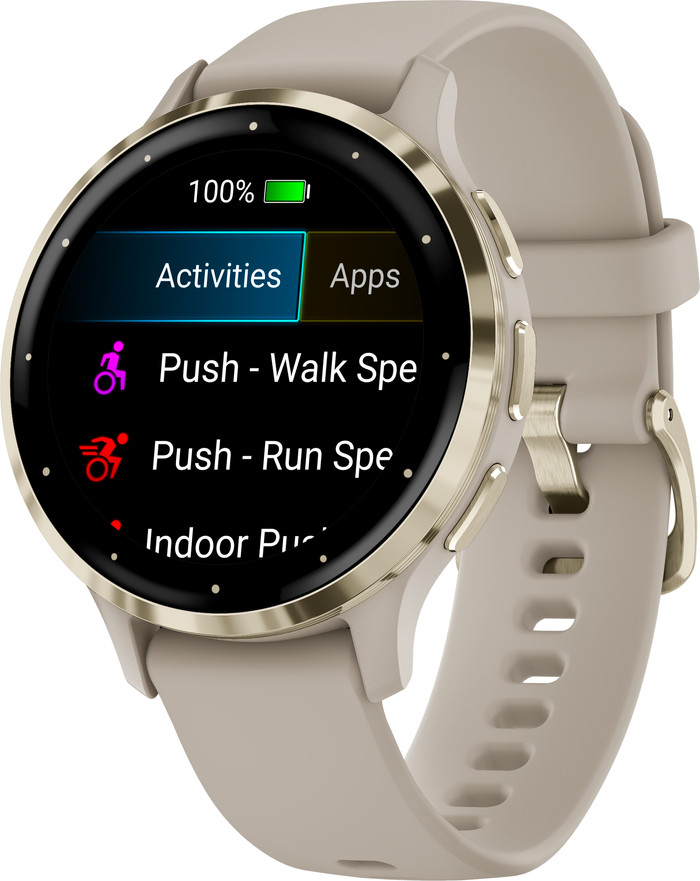 Garmin Venu 3S Gold/Beige right side
