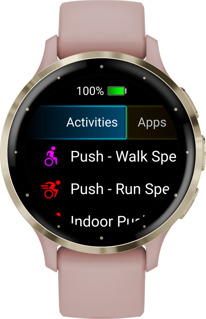 Garmin Venu 3S Gold/Rosa vorne