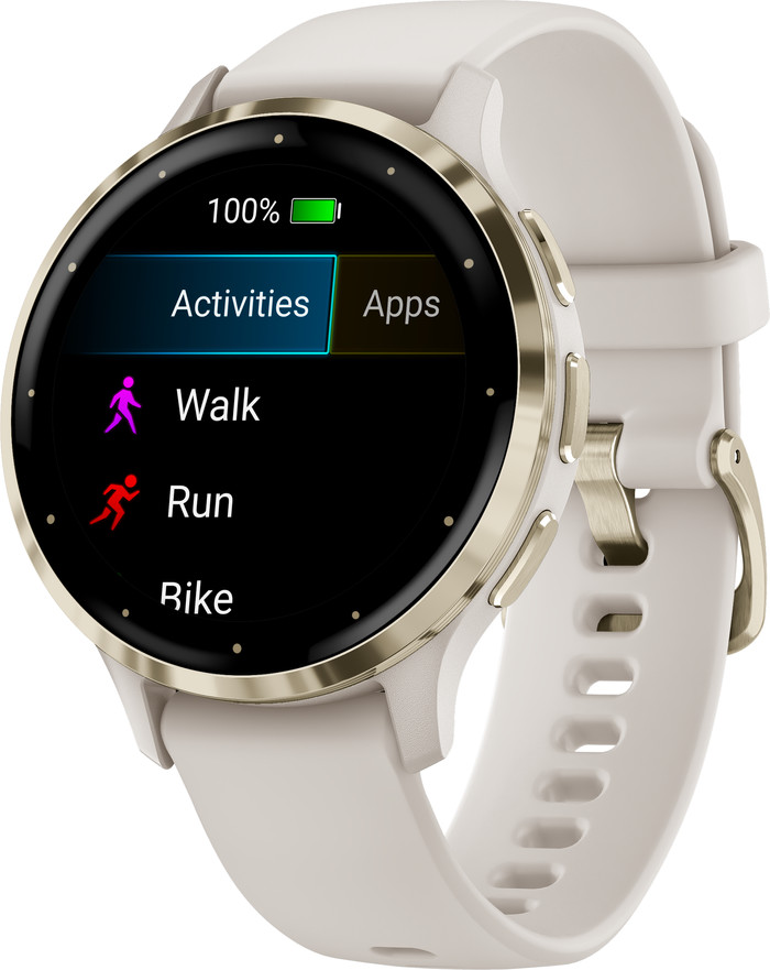 Garmin Venu 3S Gold/White right side