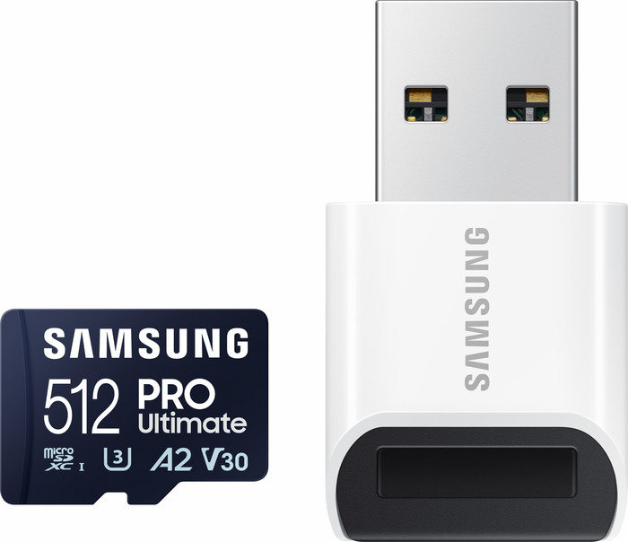 Samsung microSDXC PRO Ultimate 512GB 130 MB/s + USB-Adapter Main Image