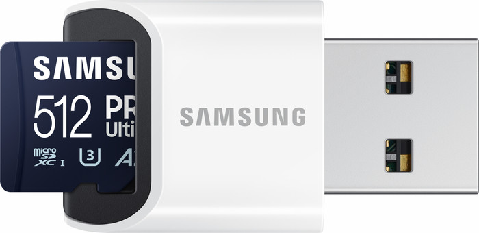 Samsung microSDXC PRO Ultimate 512GB 130 MB/s + USB-Adapter detail