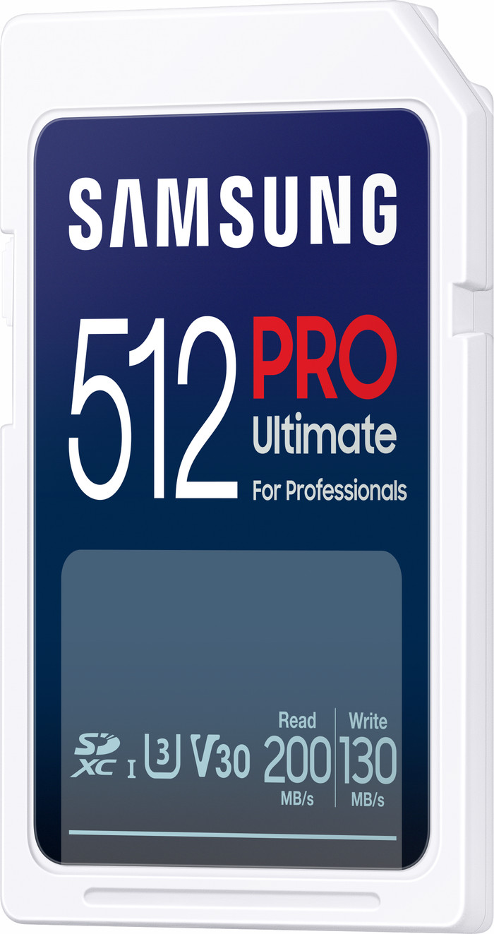 Samsung SDXC PRO Ultimate 512GB 130 MB/s + USB-Adapter rechte seite