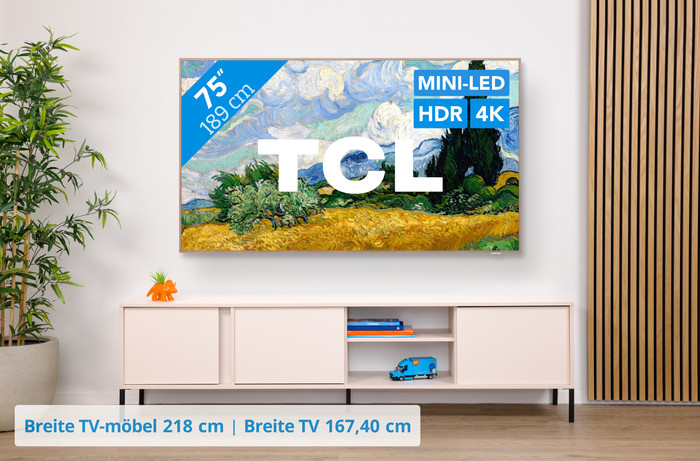 TCL QD Mini-LED 75 Zoll A400 Pro (2026) visuelles Coolblue 1