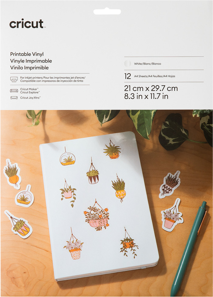 Cricut Printable Vinyl White A4 (12 Sheets) Main Image