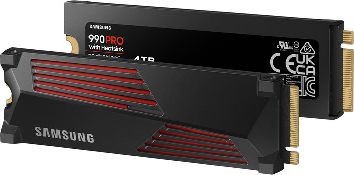 Samsung 990 Pro 4TB Heatsink NVMe SSD null