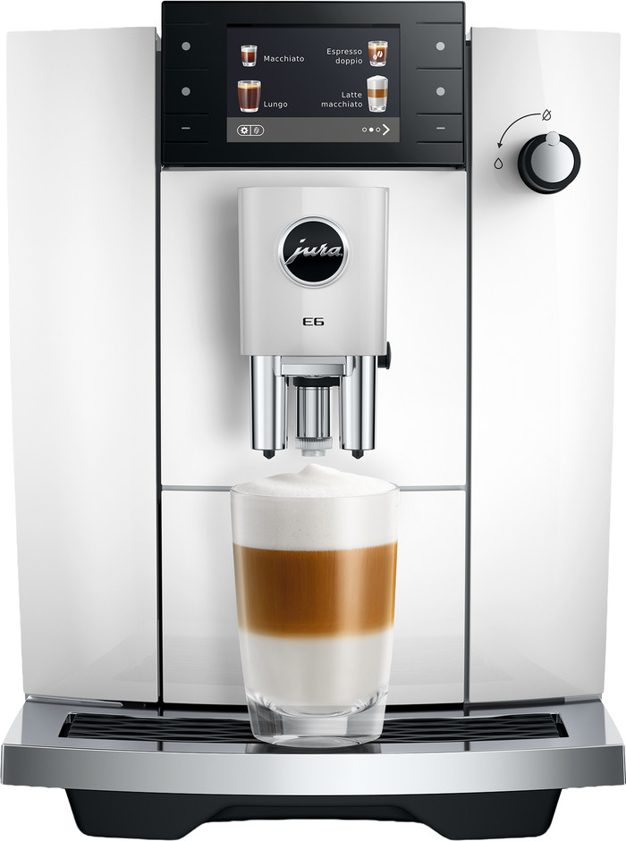 JURA E6 Piano White (ED) vorne