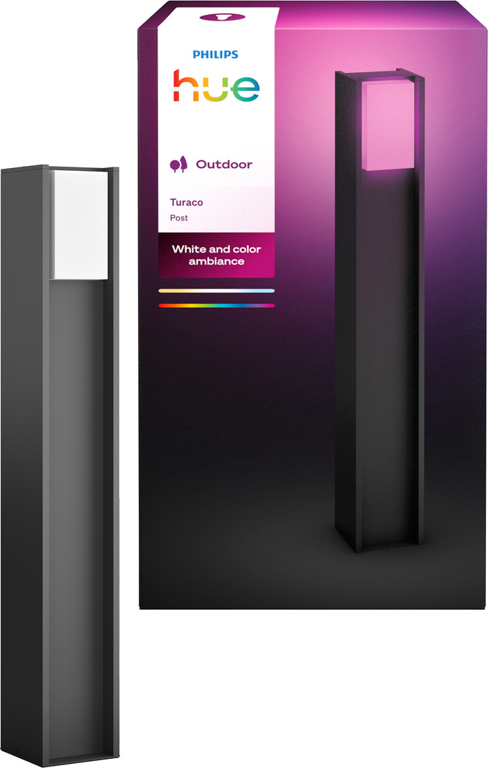 Philips Hue Turaco High Pedestal Lamp Anthracite Outdoors packaging