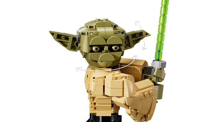 LEGO Star Wars Yoda Bust 75438 detail