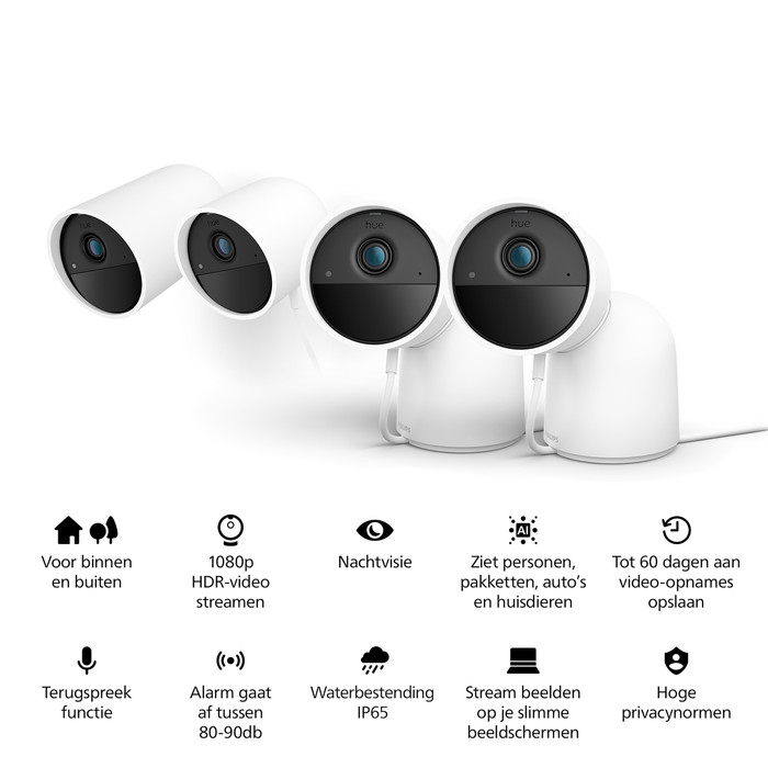 Philips Hue Secure Desktop Security Camera White 2-pack null