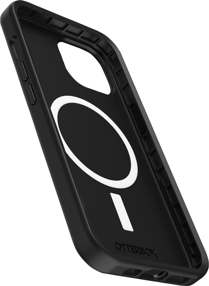 Otterbox Symmetry Apple iPhone 15 Backcover Schwarz mit MagSafe unten