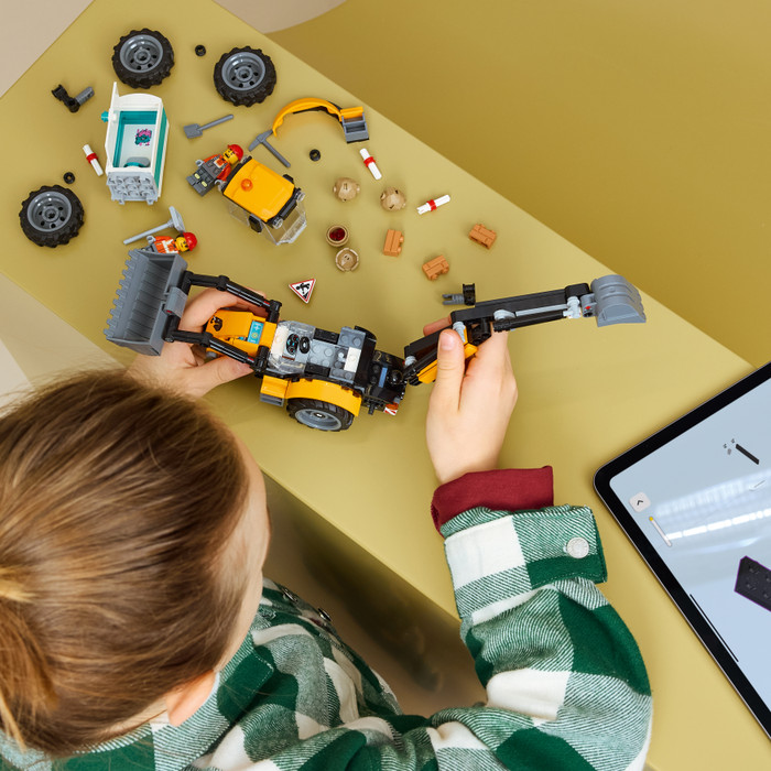 LEGO City Gelber Baggerlader 60480 produkt in gebrauch