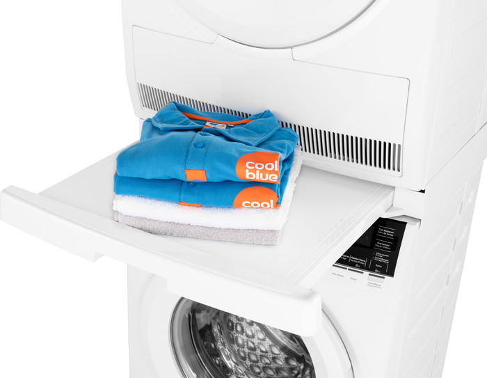 BlueBuilt Universal Stacking Kit for Washing Machine and Dryer product in use