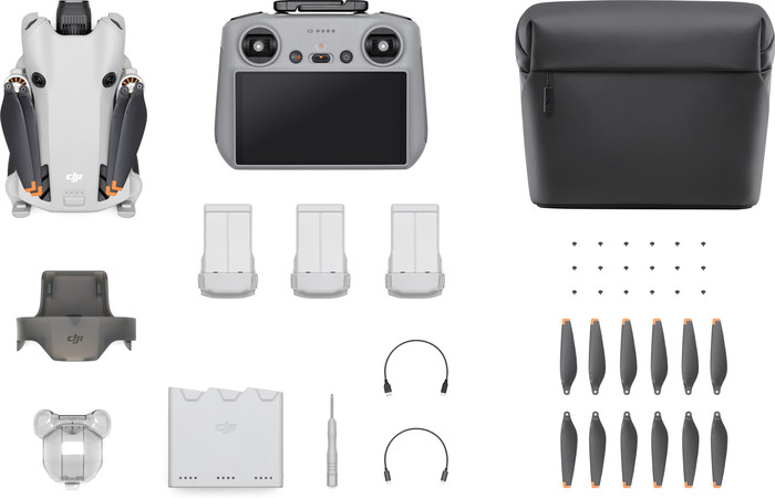 DJI Mini 4 Pro Fly More Combo + Smart Controller combined product