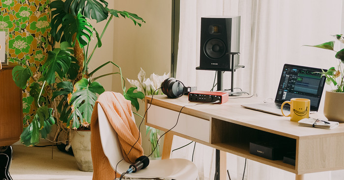 Focusrite Scarlett4-Studio produkt in gebrauch