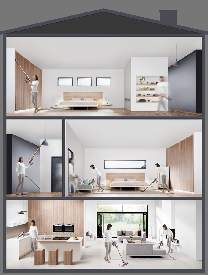 Dyson Cyclone V10 Absolute produkt in gebrauch