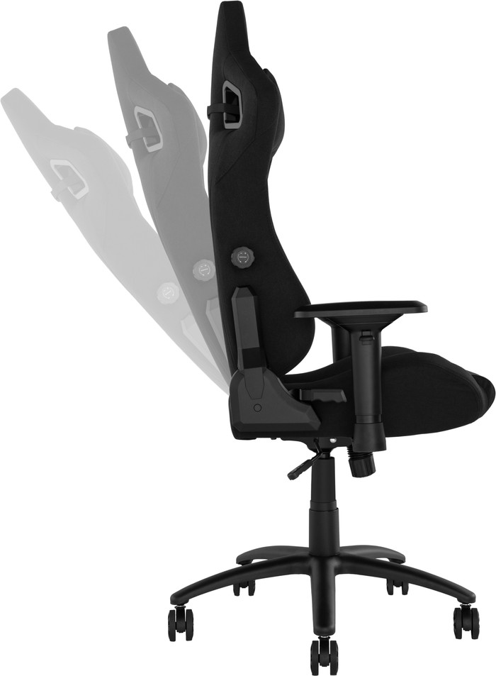 Vortech Pro Gaming-Stuhl Schwarz + Bodenschutzmatte visueller lieferant