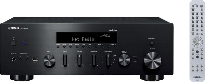 Yamaha R-N600 Black front