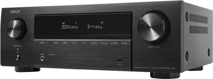 Denon AVR-X1800H DAB Schwarz linke seite