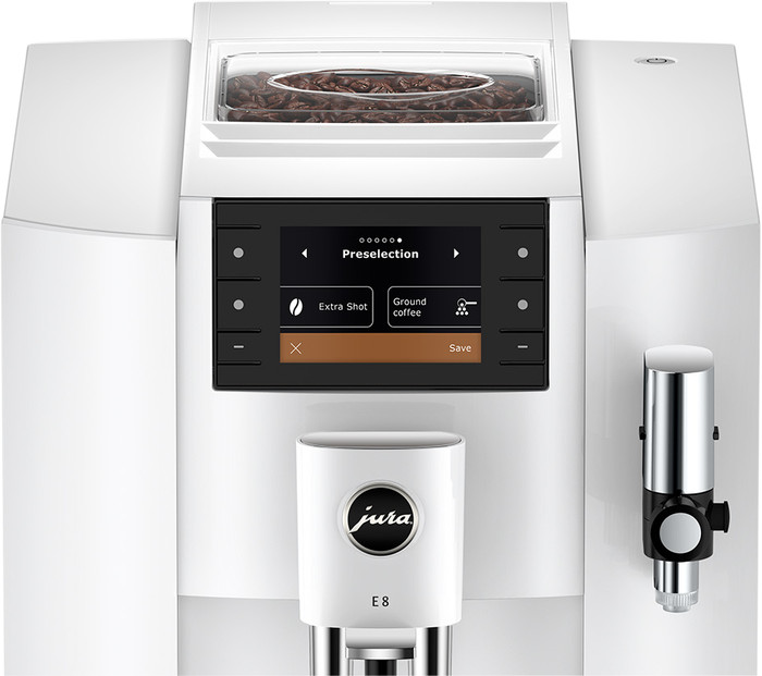 JURA E8 Piano White (EC) detail