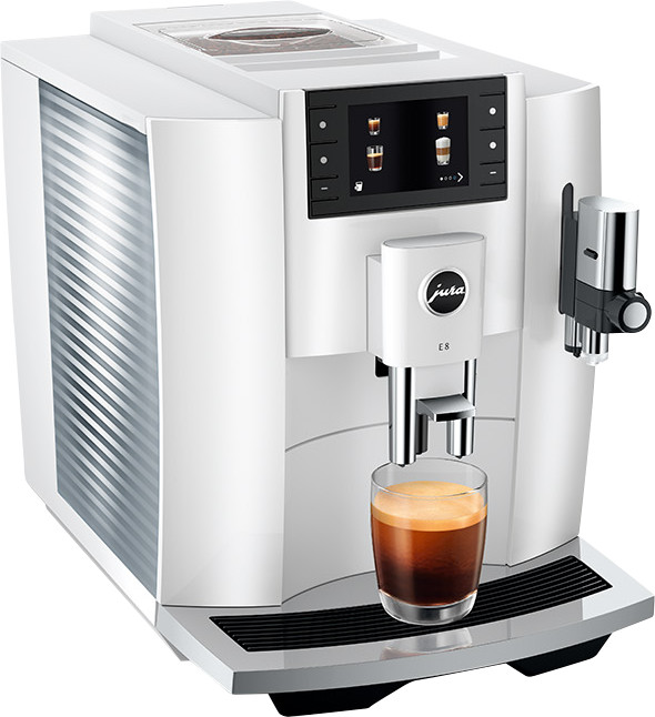 JURA E8 Piano White (EC) linke seite