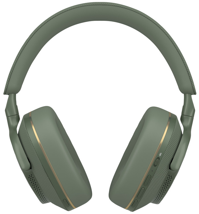 Bowers & Wilkins Px7 S2e Grün + BlueBuilt Power-Delivery-Ladegerät mit USB-C-Port 20 W Weiß rückseite