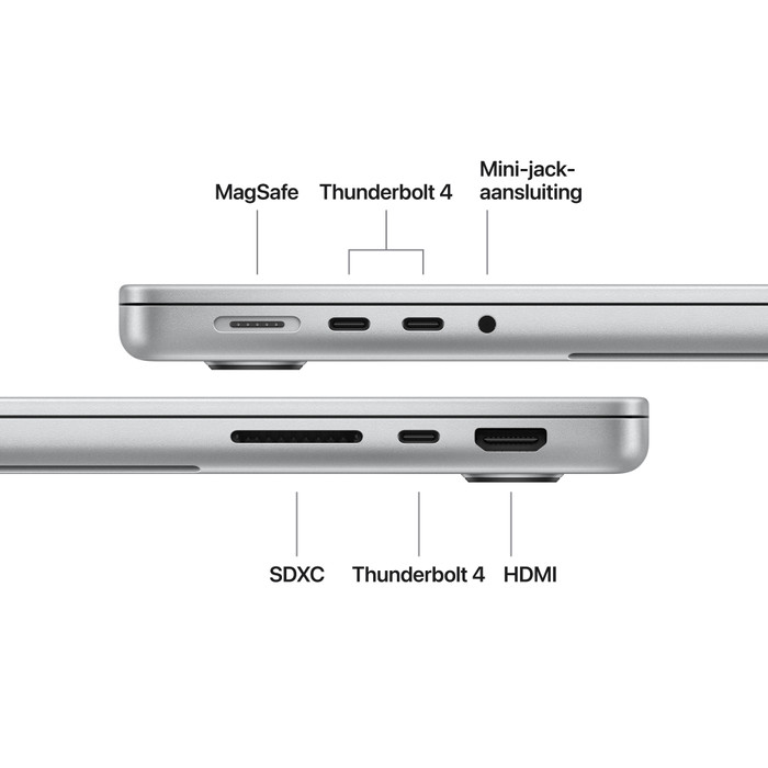 Apple MacBook Pro 14 inches M6 32GB / 1TB Silver QWERTY visual supplier