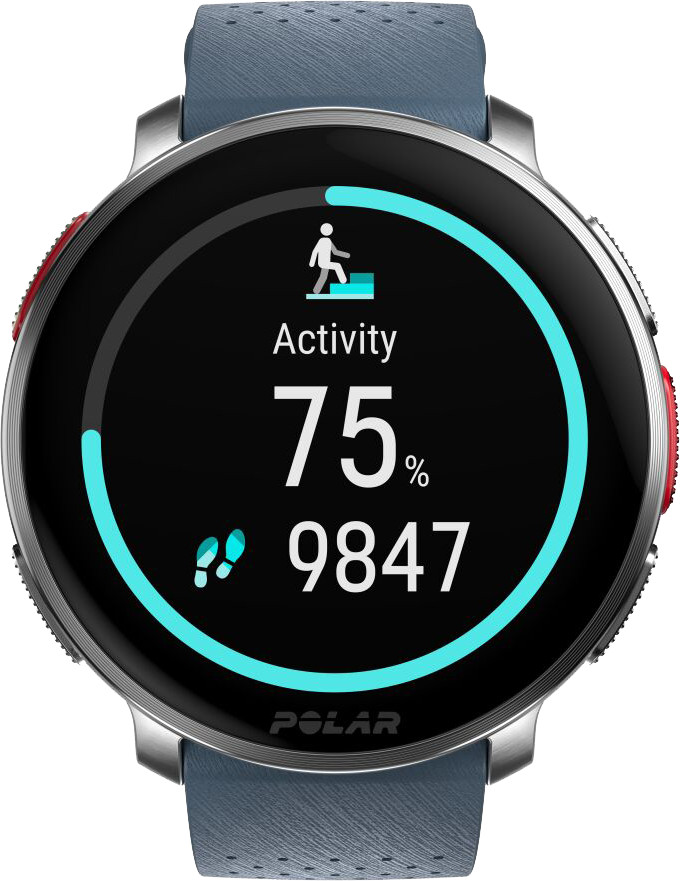 Polar Vantage V3 Silber/Blau vorne