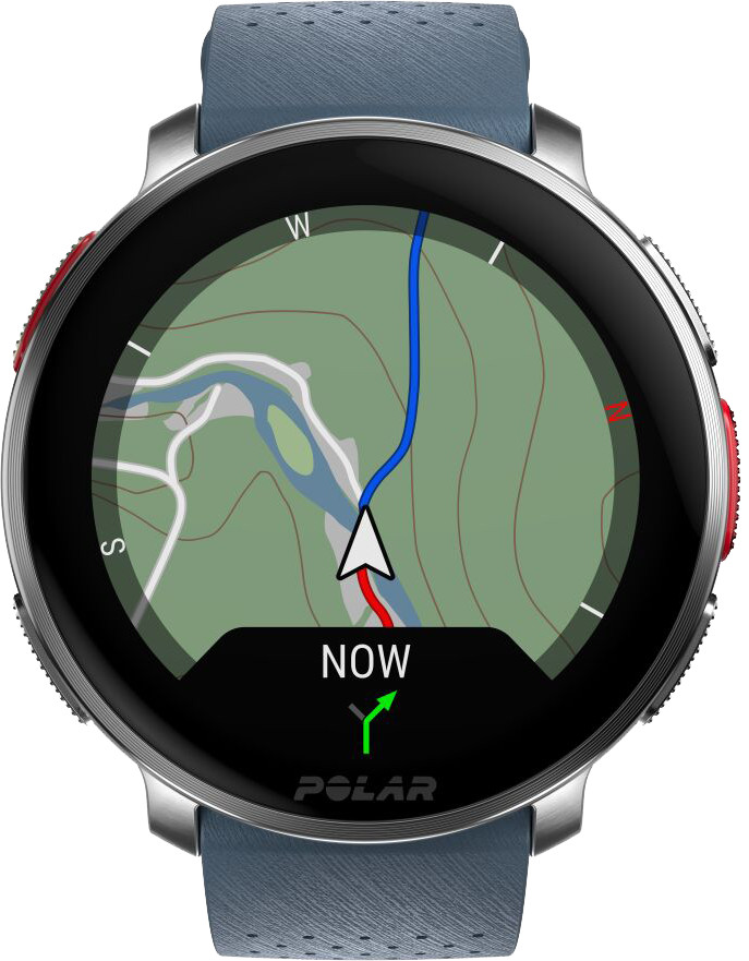 Polar Vantage V3 Silber/Blau vorne