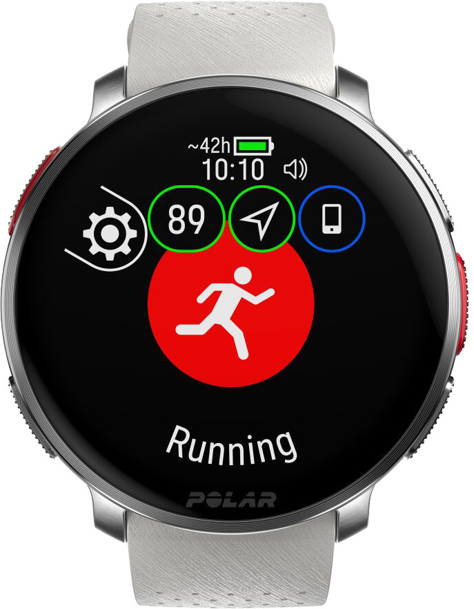 Polar Vantage V3 Silver/White front