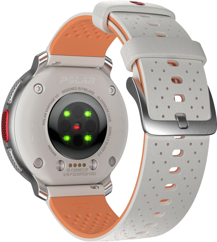 Polar Vantage V3 Silver/White back