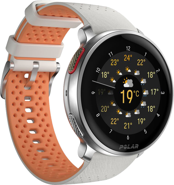 Polar Vantage V3 Silver/White left side