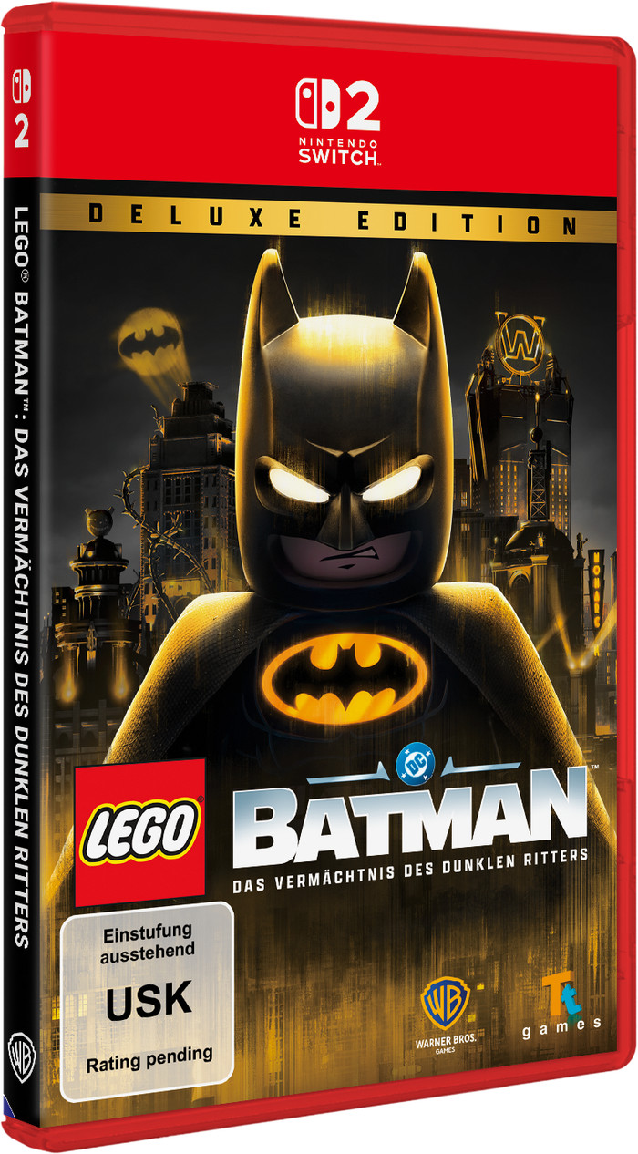 LEGO Batman: Das Vermächtnis des Dunklen Ritters Deluxe Edition Nintendo Switch 2 verpackung