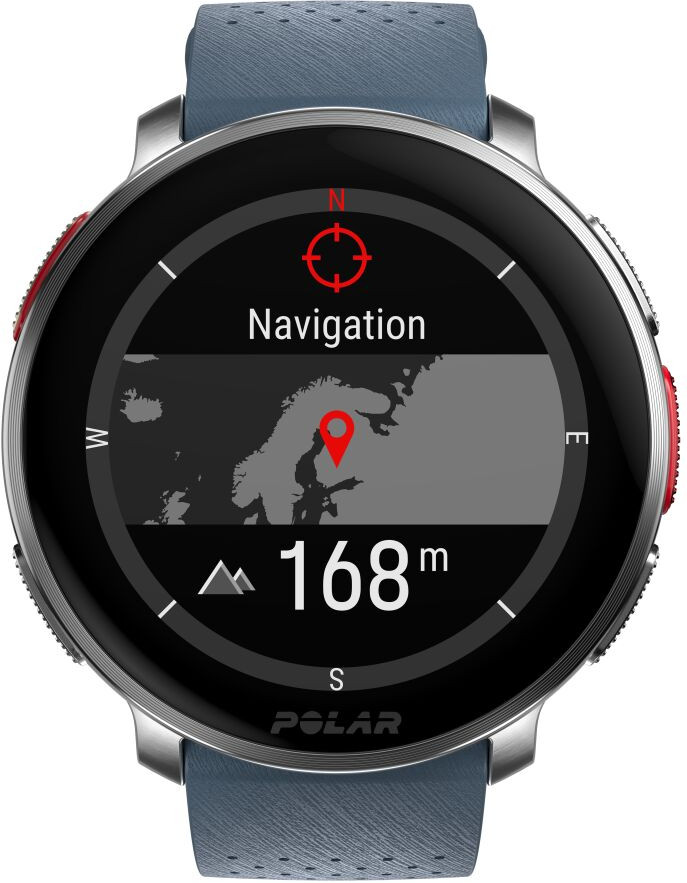 Polar Vantage V3 Silber/Blau vorne