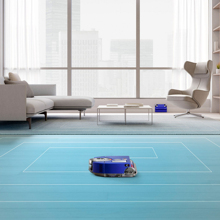 Dyson 360 Vis Nav produkt in gebrauch