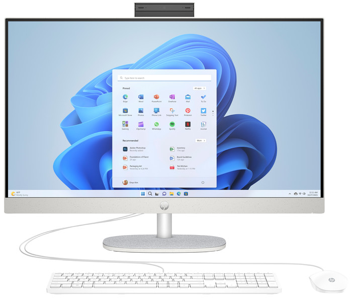 HP All-in-One 27-cr0006ng PC - 27'' - AMD Ryzen 7 - 16GB RAM/1TB SSD vorne