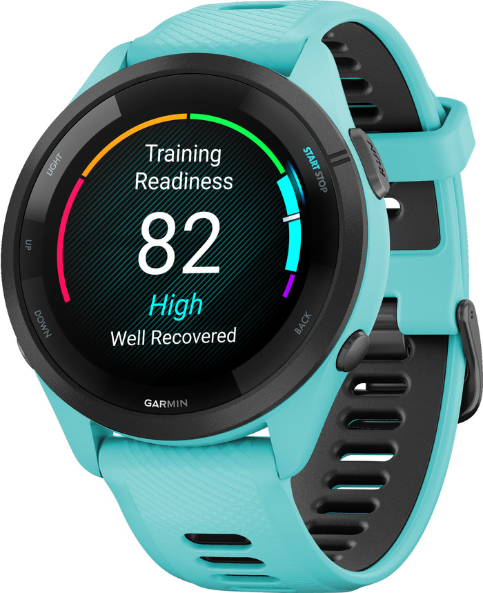 Garmin Forerunner 265 Blue right side