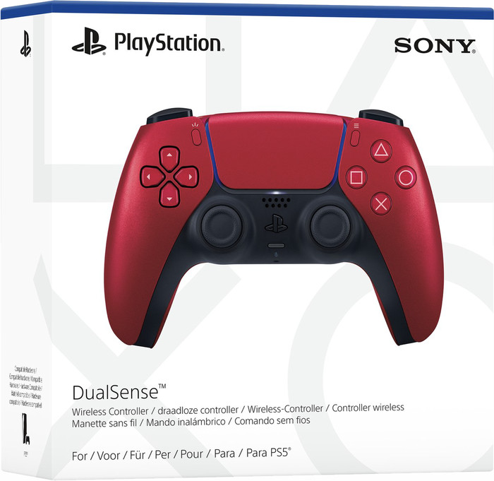Sony PlayStation 5 DualSense Wireless Controller Volcanic Red packaging