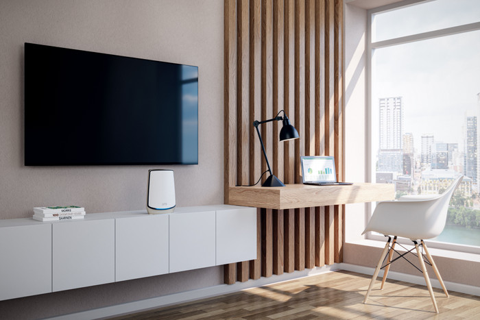 Netgear Orbi RBK860 Mesh Weiß Erweiterung produkt in gebrauch
