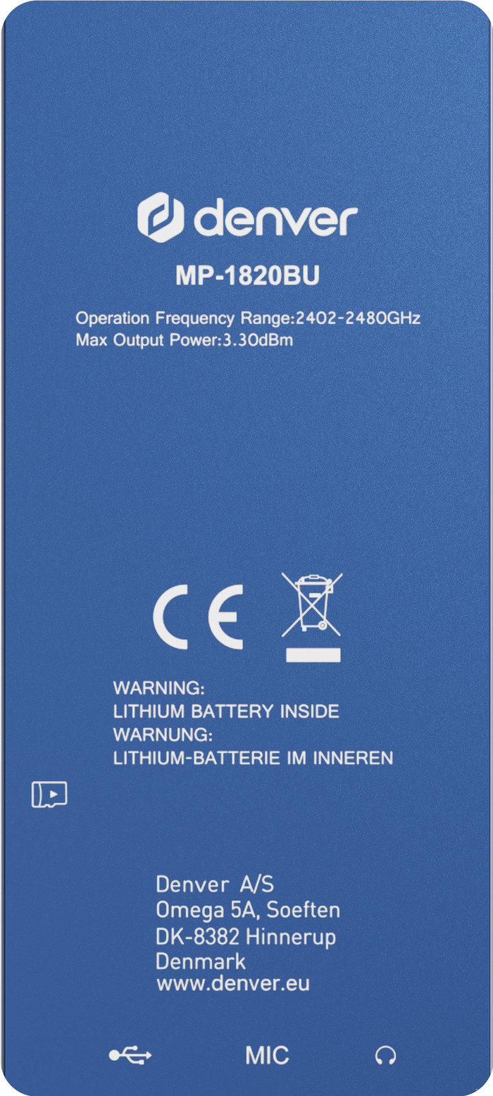 Denver MP-1820 Blau null