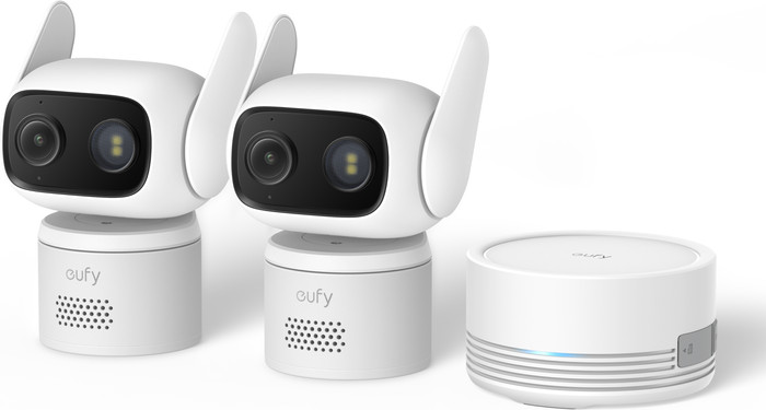 eufy Wired Cam C31 Weiß Doppelpack + HomeBase Mini Main Image
