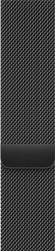 BlueBuilt Milanaise Armband Schwarz für Apple Watch 44/45/46 mm rückseite