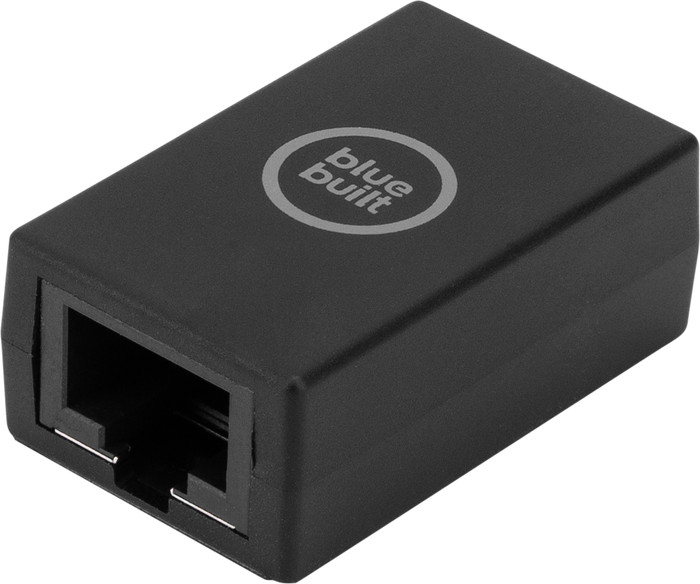 BlueBuilt RJ45 CAT6 Verbindungsstück Schwarz vorne