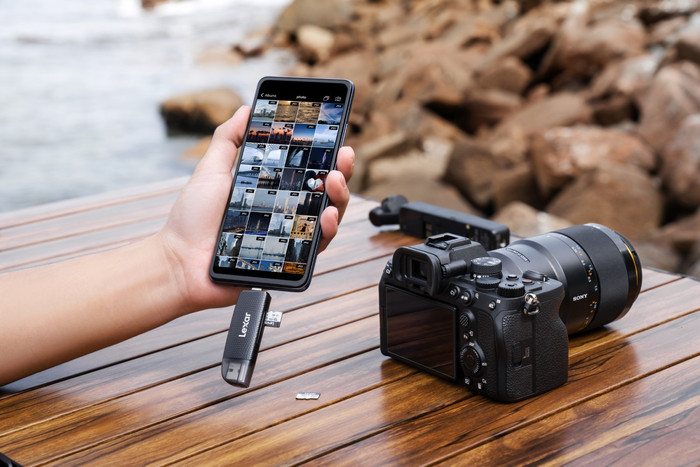 Lexar Professional microSDXC Silver Plus 64GB 100 MB/s produkt in gebrauch