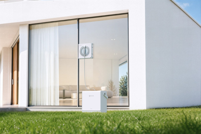 Ecovacs WINBOT W2S Pro Omni product in use
