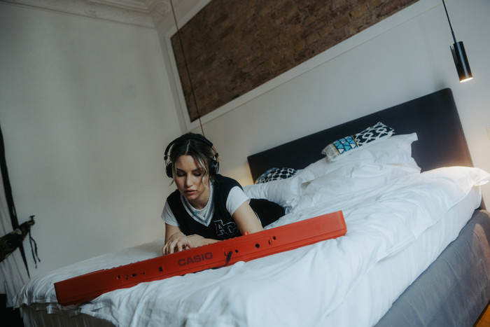 Casio CT-S1 Rot produkt in gebrauch