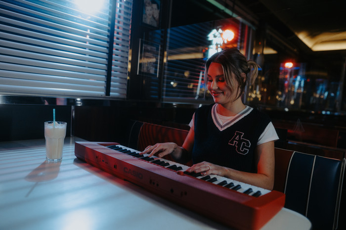 Casio CT-S1 Rot produkt in gebrauch